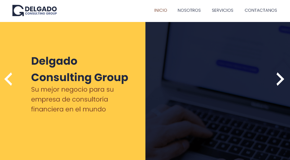 Desarrollo de una plantilla web para una empresa consultora – DCG