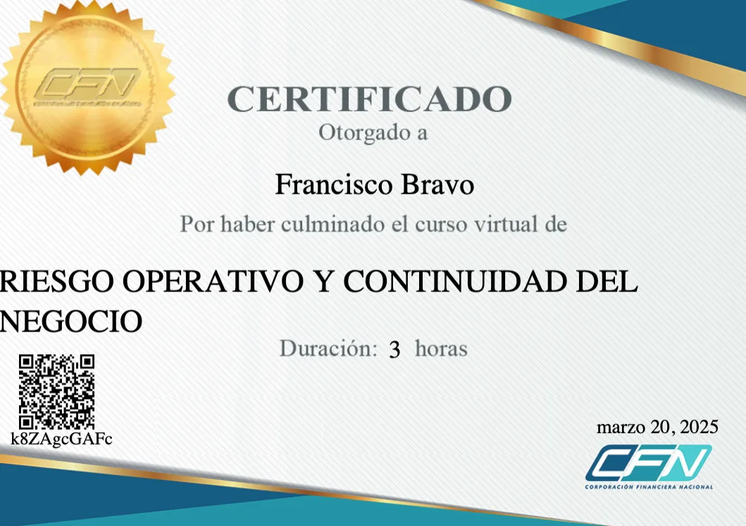RIESGO OPERATIVO Y CONTINUIDAD DEL<br />
NEGOCIO