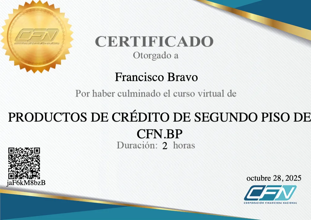 PRODUCTOS DE CRÉDITO DE SEGUNDO PISO DE CFN.BP